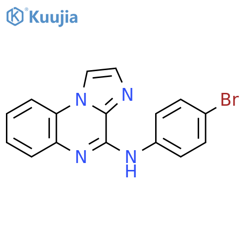 Imidazo[1,2-a]quinoxalin-4-amine, N-(4-bromophenyl)- structure