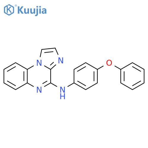 Imidazo[1,2-a]quinoxalin-4-amine, N-(4-phenoxyphenyl)- structure