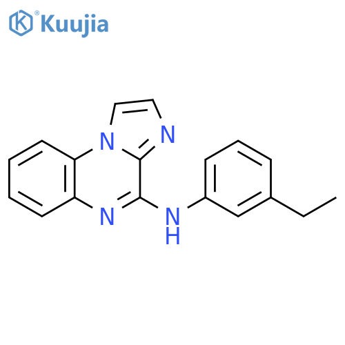 Imidazo[1,2-a]quinoxalin-4-amine, N-(3-ethylphenyl)- structure