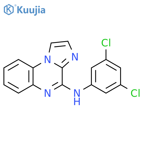 Imidazo[1,2-a]quinoxalin-4-amine, N-(3,5-dichlorophenyl)- structure