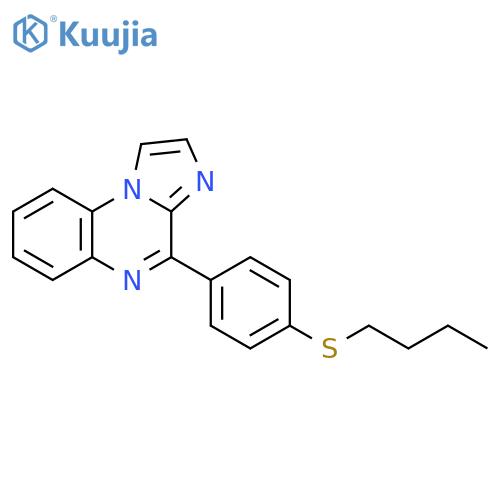 Imidazo[1,2-a]quinoxaline, 4-[4-(butylthio)phenyl]- structure