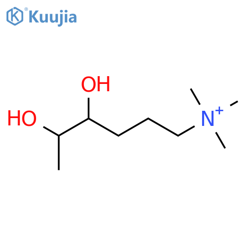(4R,5S)-4,5-dihydroxy-N,N,N-trimethylhexan-1-aminium structure