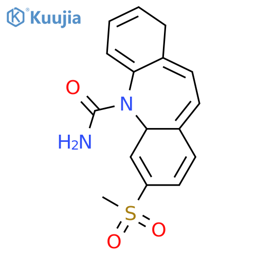 5H-DIBENZ[B,F]AZEPINE-5-CARBOXAMIDE, 3-(METHYLSULFONYL)- structure