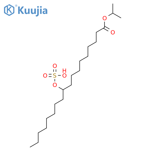 1-isopropyl 9(or 10)-(sulphooxy)octadecanoate structure