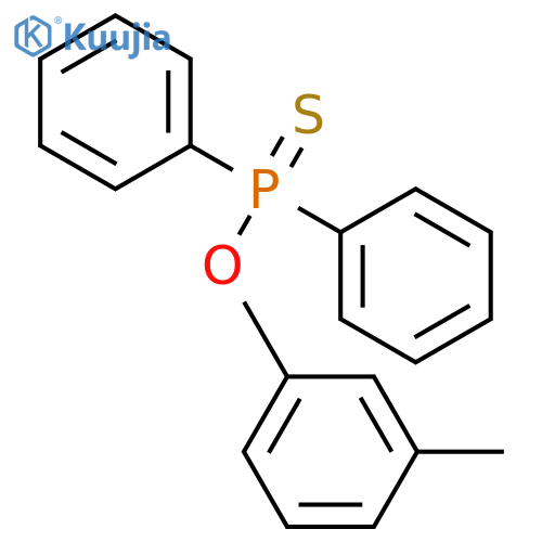PHOSPHINOTHIOIC ACID, DIPHENYL-, O-(3-METHYLPHENYL) ESTER structure
