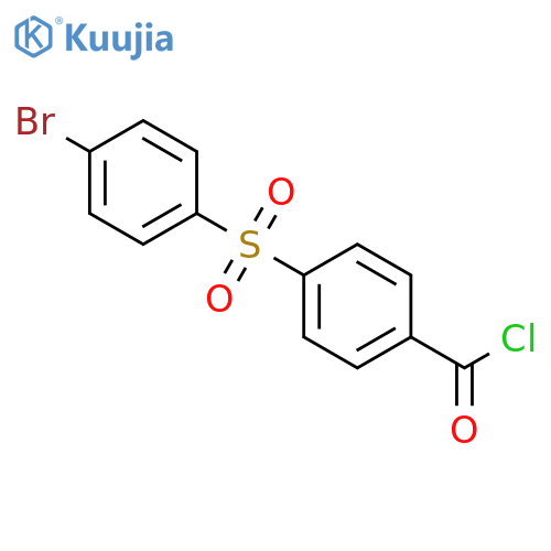 Benzoyl chloride, 4-[(4-bromophenyl)sulfonyl]- structure