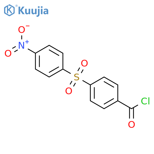 Benzoyl chloride, 4-[(4-nitrophenyl)sulfonyl]- structure