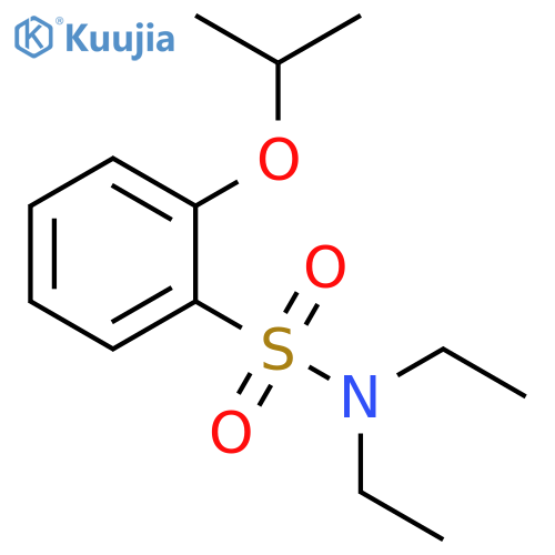 Benzenesulfonamide, N,N-diethyl-2-(1-methylethoxy)- structure