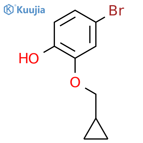 Phenol, 4-bromo-2-(cyclopropylmethoxy)- structure