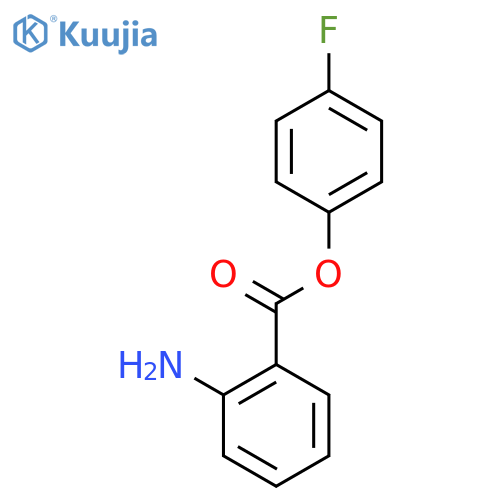 (4-Fluorophenyl) 2-aminobenzoate structure