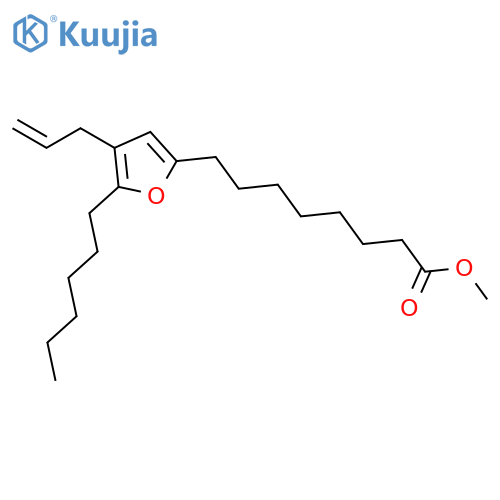 2-Furanoctanoic acid, 5-hexyl-4-(2-propenyl)-, methyl ester structure