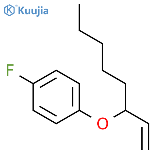 BENZENE, 1-[(1-ETHENYLHEXYL)OXY]-4-FLUORO- structure