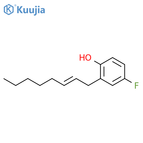 Phenol, 4-fluoro-2-(2-octenyl)- structure