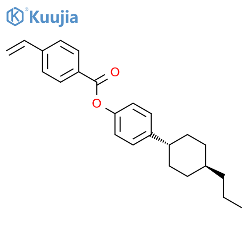 BENZOIC ACID, 4-ETHENYL-, 4-(TRANS-4-PROPYLCYCLOHEXYL)PHENYL ESTER structure