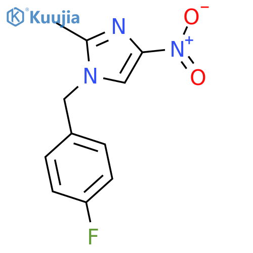 1H-IMIDAZOLE, 1-[(4-FLUOROPHENYL)METHYL]-2-METHYL-4-NITRO- structure