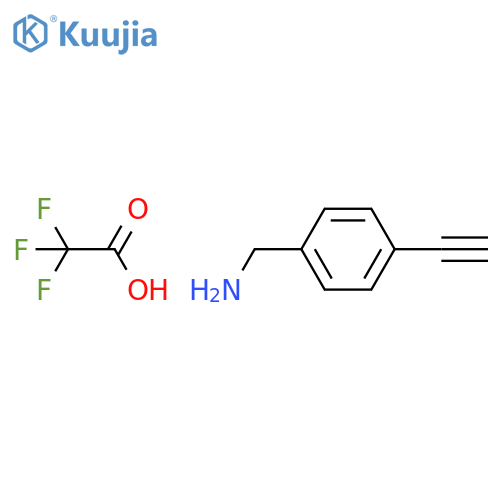 BENZENEMETHANAMINE, 4-ETHYNYL-, TRIFLUOROACETATE structure