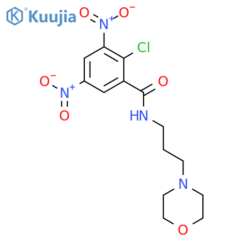 Benzamide, 2-chloro-N-[3-(4-morpholinyl)propyl]-3,5-dinitro- structure