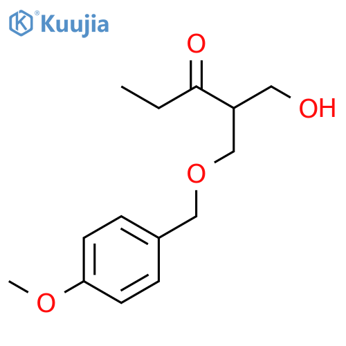3-Pentanone, 1-hydroxy-2-[[(4-methoxyphenyl)methoxy]methyl]- structure