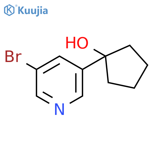 1-(5-bromo-pyridin-3-yl)-cyclopentanol structure