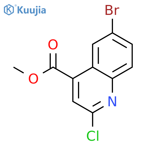 Methyl 6-bromo-2-chloroquinoline-4-carboxylate structure