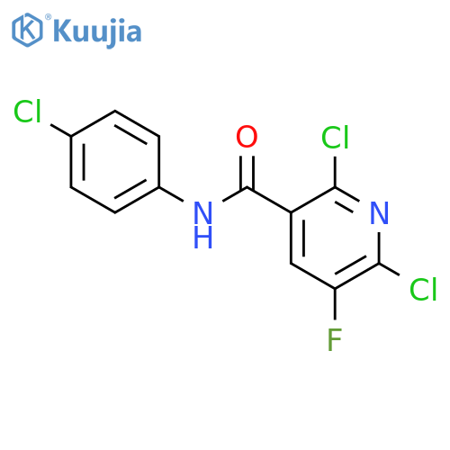 N-(4-CHLOROPHENYL)-2,6-DICHLORO-5-FLUORONICOTINAMIDE structure