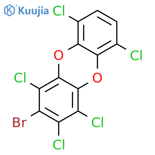 DIBENZO[B,E][1,4]DIOXIN, 2-BROMO-1,3,4,6,9-PENTACHLORO- structure