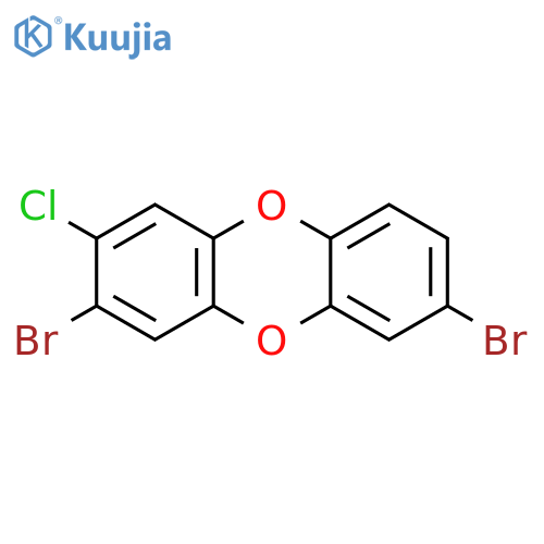 DIBENZO[B,E][1,4]DIOXIN, 3,7-DIBROMO-2-CHLORO- structure