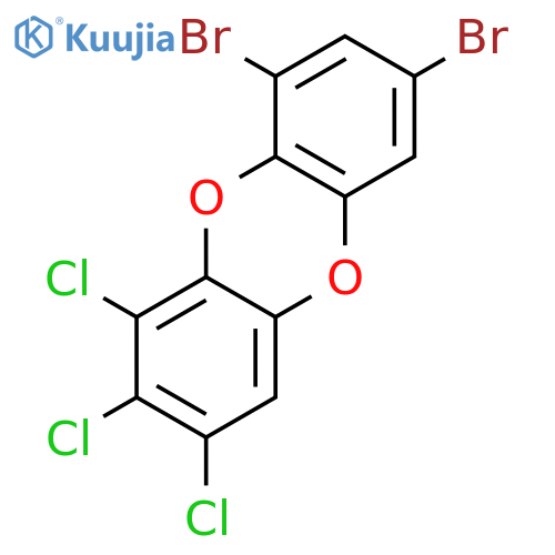 Dibenzo[b,e][1,4]dioxin, 7,9-dibromo-1,2,3-trichloro- structure
