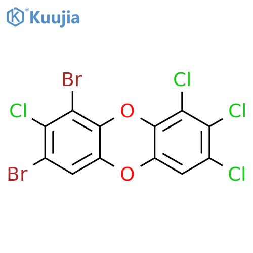 Dibenzo[b,e][1,4]dioxin, 1,3-dibromo-2,7,8,9-tetrachloro- structure