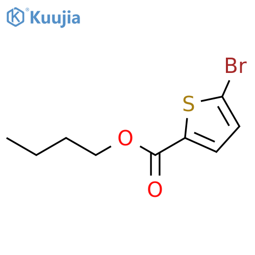 2-Thiophenecarboxylic acid, 5-bromo-, butyl ester structure