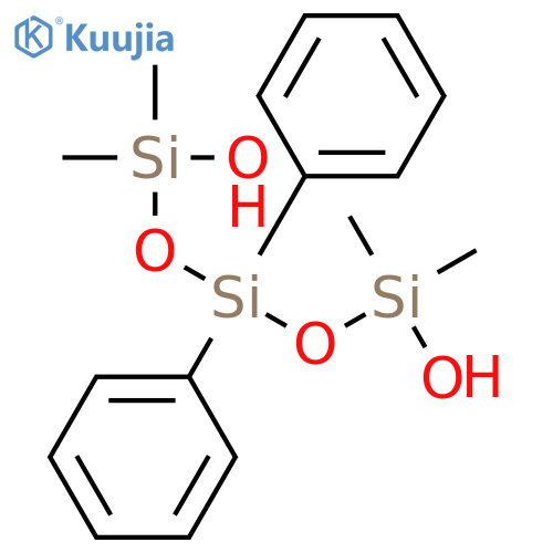 1,5-TRISILOXANEDIOL, 1,1,5,5-TETRAMETHYL-3,3-DIPHENYL- structure