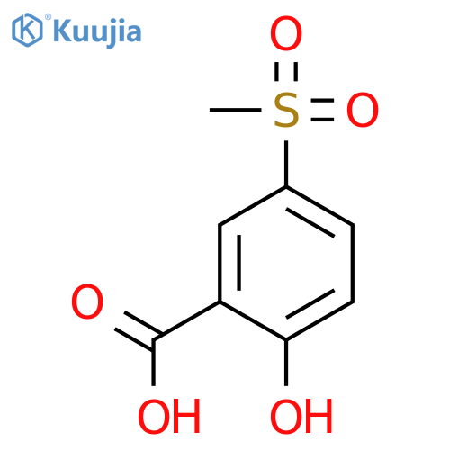 2-Hydroxy-5-(methylsulfonyl)benzoic acid structure