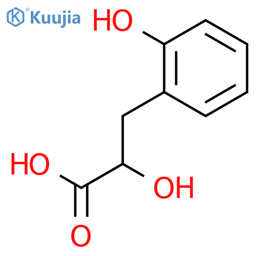 2-hydroxy-3-(2-hydroxyphenyl)propanoic acid structure