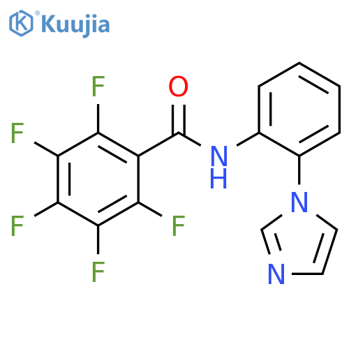 Benzamide, 2,3,4,5,6-pentafluoro-N-[2-(1H-imidazol-1-yl)phenyl]- structure