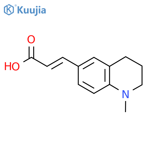 3-(1-Methyl-1,2,3,4-tetrahydroquinolin-6-yl)prop-2-enoic acid structure