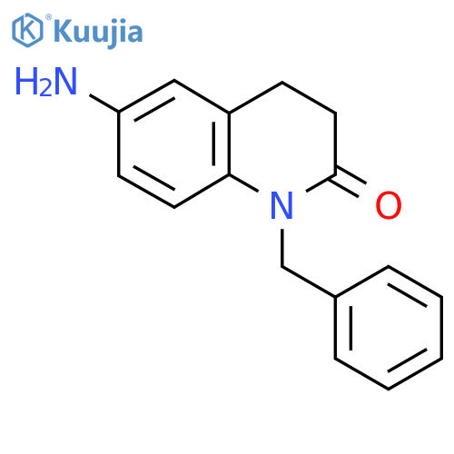 6-amino-1-benzyl-1,2,3,4-tetrahydroquinolin-2-one structure