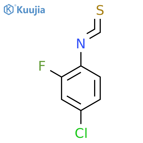 4-chloro-2-fluoro-1-isothiocyanatobenzene structure