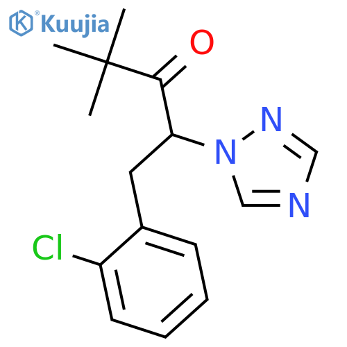 3-Pentanone, 1-(2-chlorophenyl)-4,4-dimethyl-2-(1H-1,2,4-triazol-1-yl)- structure