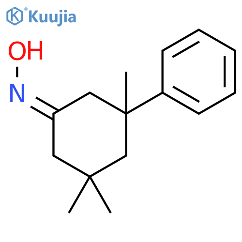 Cyclohexanone, 3,3,5-trimethyl-5-phenyl-, oxime, (Z)- structure
