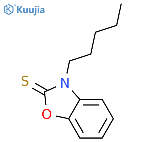 2(3H)-BENZOXAZOLETHIONE, 3-PENTYL- structure