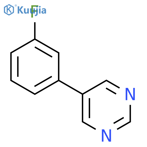 5-(3-fluorophenyl)pyrimidine structure
