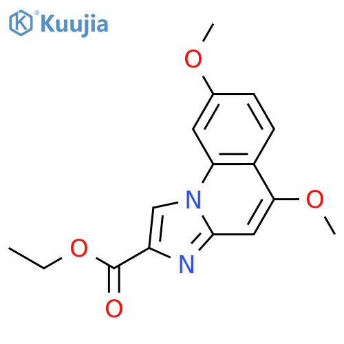 IMIDAZO[1,2-A]QUINOLINE-2-CARBOXYLIC ACID, 5,8-DIMETHOXY-, ETHYL ESTER structure