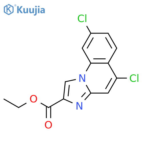 Imidazo[1,2-a]quinoline-2-carboxylic acid, 5,8-dichloro-, ethyl ester structure
