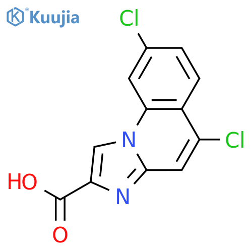 IMIDAZO[1,2-A]QUINOLINE-2-CARBOXYLIC ACID, 5,8-DICHLORO- structure