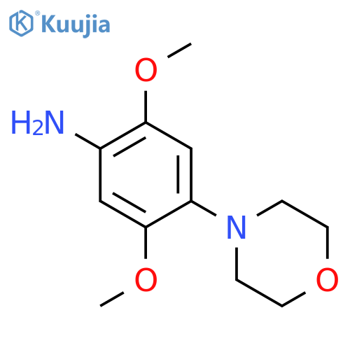 (2,5-Dimethoxy-4-morpholin-4-ylphenyl)amine structure