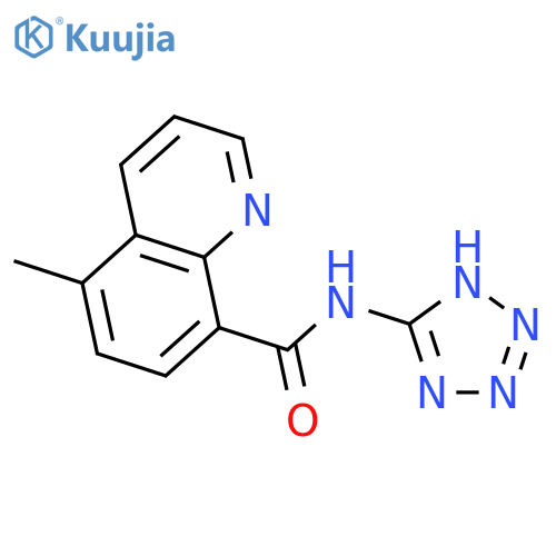 8-Quinolinecarboxamide, 5-methyl-N-1H-tetrazol-5-yl- structure