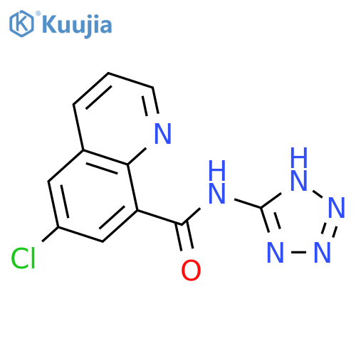 8-Quinolinecarboxamide, 6-chloro-N-1H-tetrazol-5-yl- structure