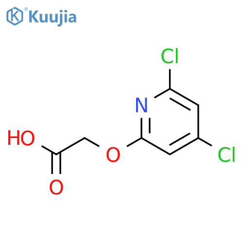 2-(3,5-dichloropyridin-2-yl)oxyacetic acid structure