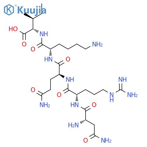 L-ISOLEUCINE, L-ASPARAGINYL-L-ARGINYL-L-GLUTAMINYL-L-LYSYL- structure