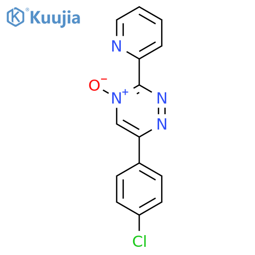 1,2,4-TRIAZINE, 6-(4-CHLOROPHENYL)-3-(2-PYRIDINYL)-, 4-OXIDE structure